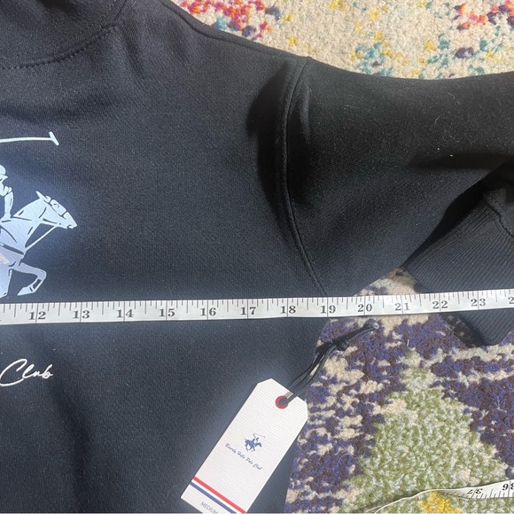 Beverly Hills Polo Club Black kids Sweater size M NWT - Picture 4 of 7